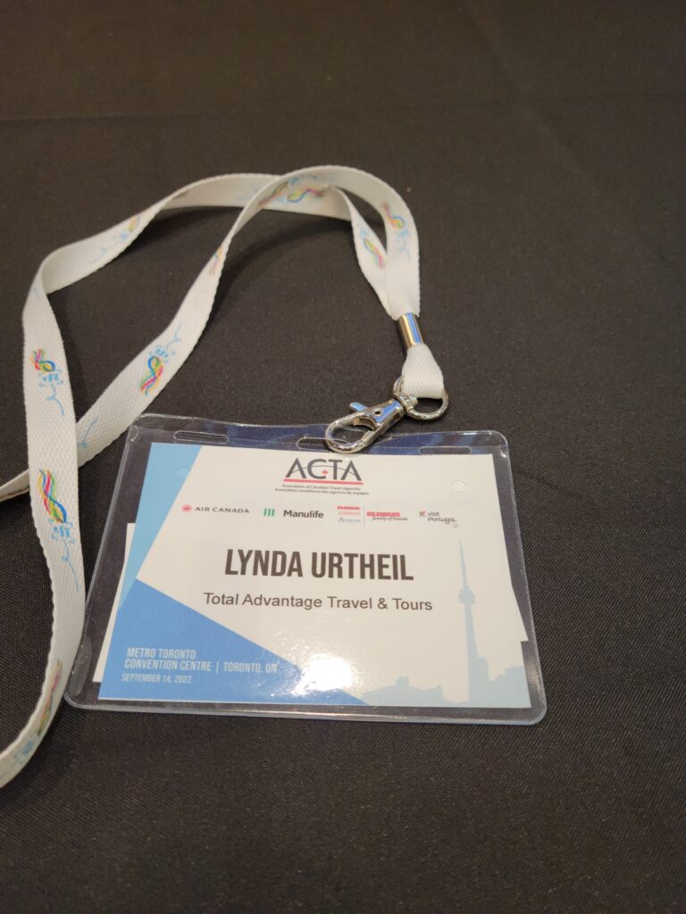 Travel conference ID badge